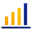 Illustration of ascending bar graph.