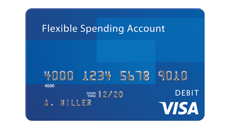 Visa Flexible Spending Account debit card.