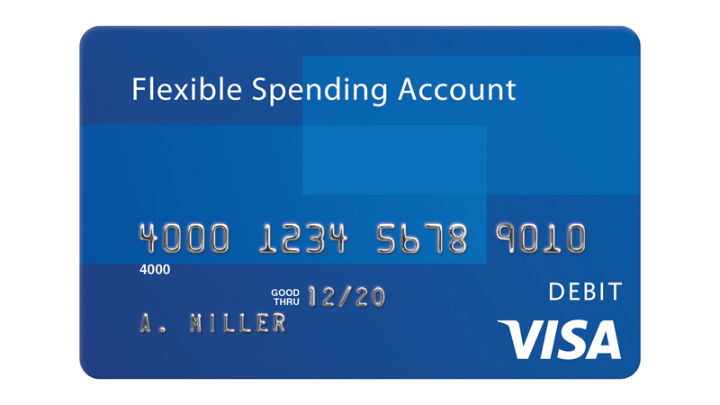 Visa Flexible Spending Account Card Visa Flexible Spending Account debit card.