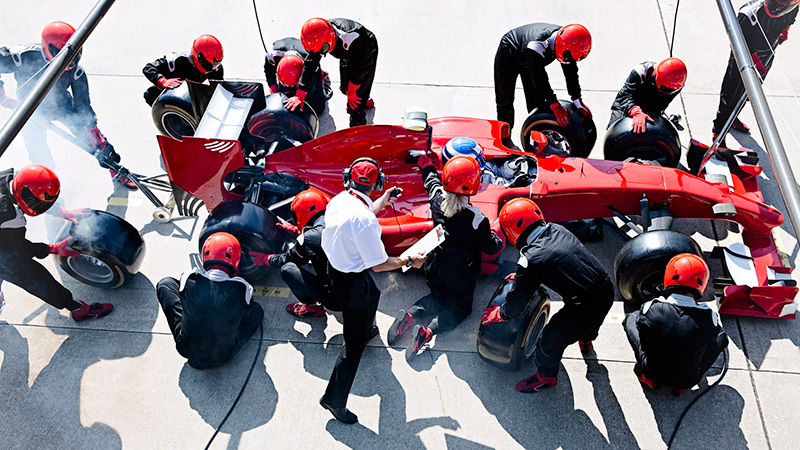 Formula 1 pit crew