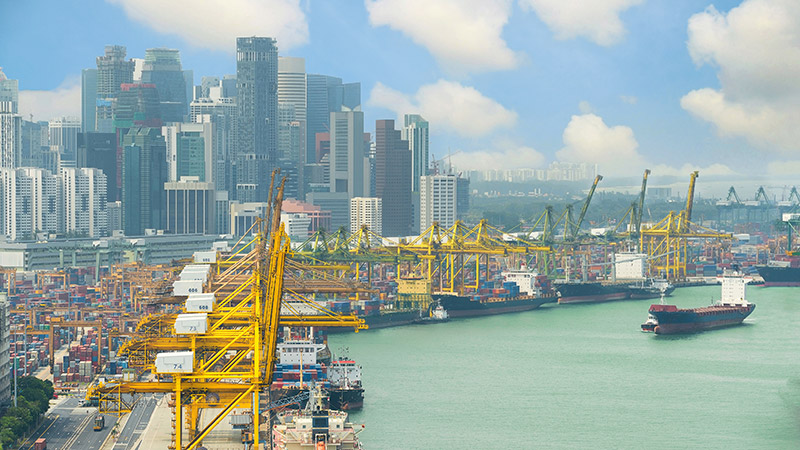 Shipping ports in Singapore