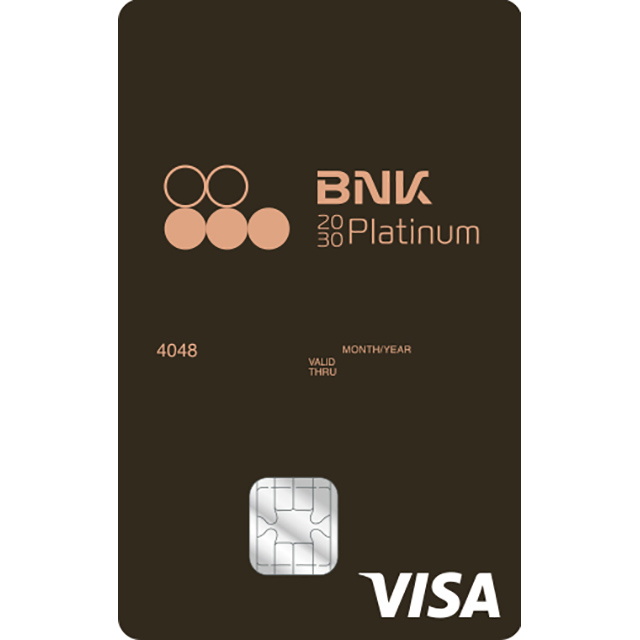 부산은행 BNK2030 플래티늄카드 골드